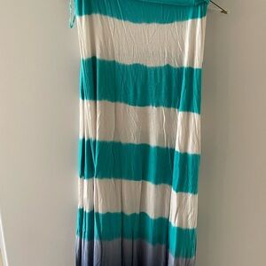 Long jersey skirt